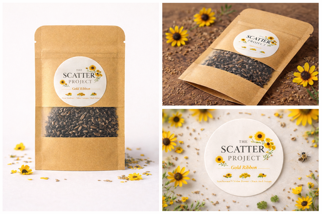 Gold Ribbon — Wildflower Scatter Pack
